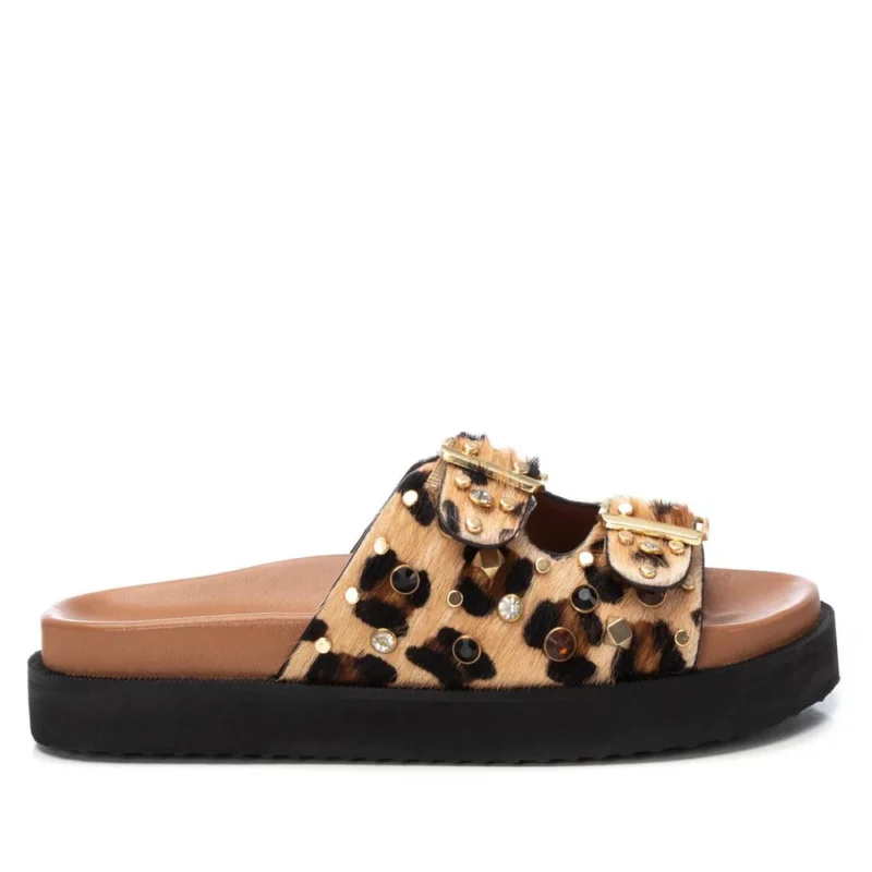 Carmela Δερμάτινα Flatforms λεοπάρ 162401