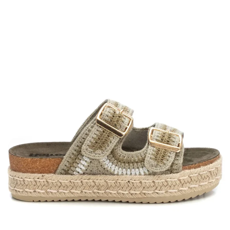 Refresh Γυναικεία Flatforms Vegan χακί 172760