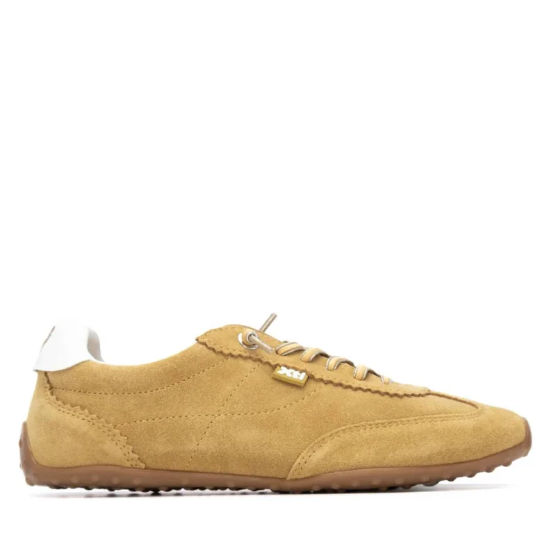 Xti Γυναικεία Δερμάτινα Sneakers ώχρα 145221