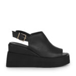 Mago γυναικεία platforms δερμάτινα μαύρο 13826718