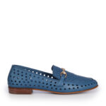 Mago γυναικεία loafers δερμάτινα μπλέ 1381766