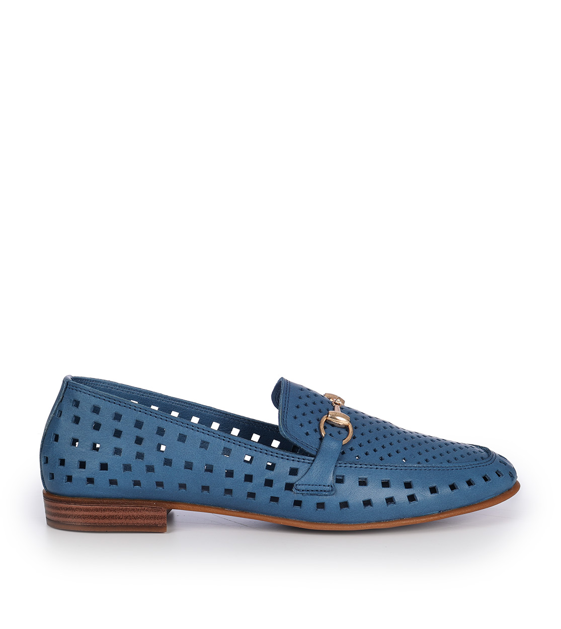 Mago γυναικεία loafers δερμάτινα μπλέ 1381766
