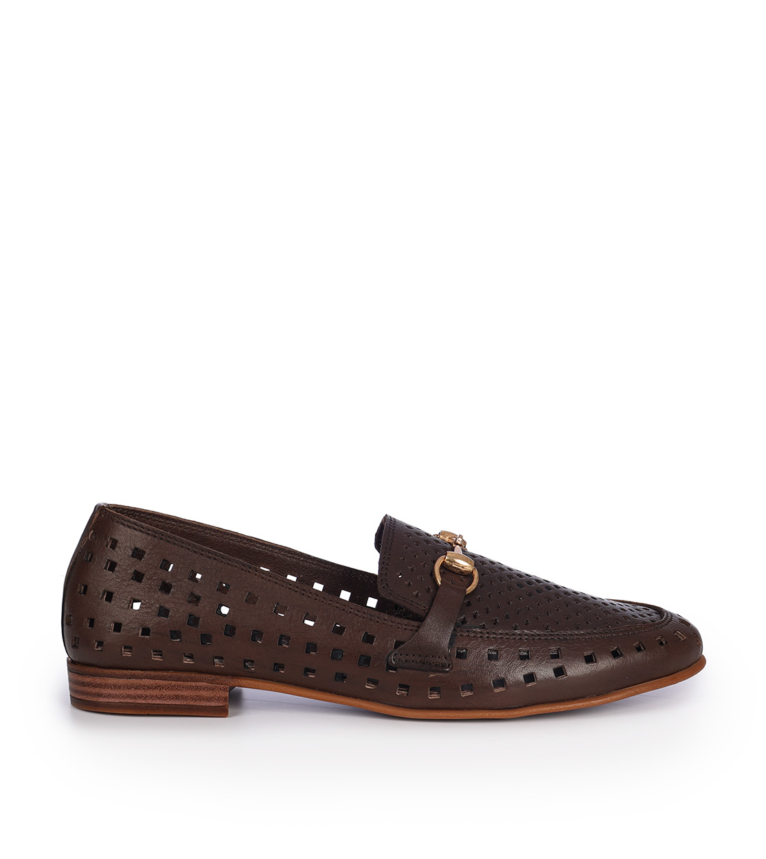 Mago γυναικεία loafers δερμάτινα καφέ 1381766