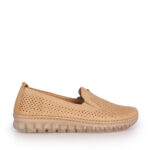 Mago γυναικεία loafers δερμάτινα μπέζ 016707