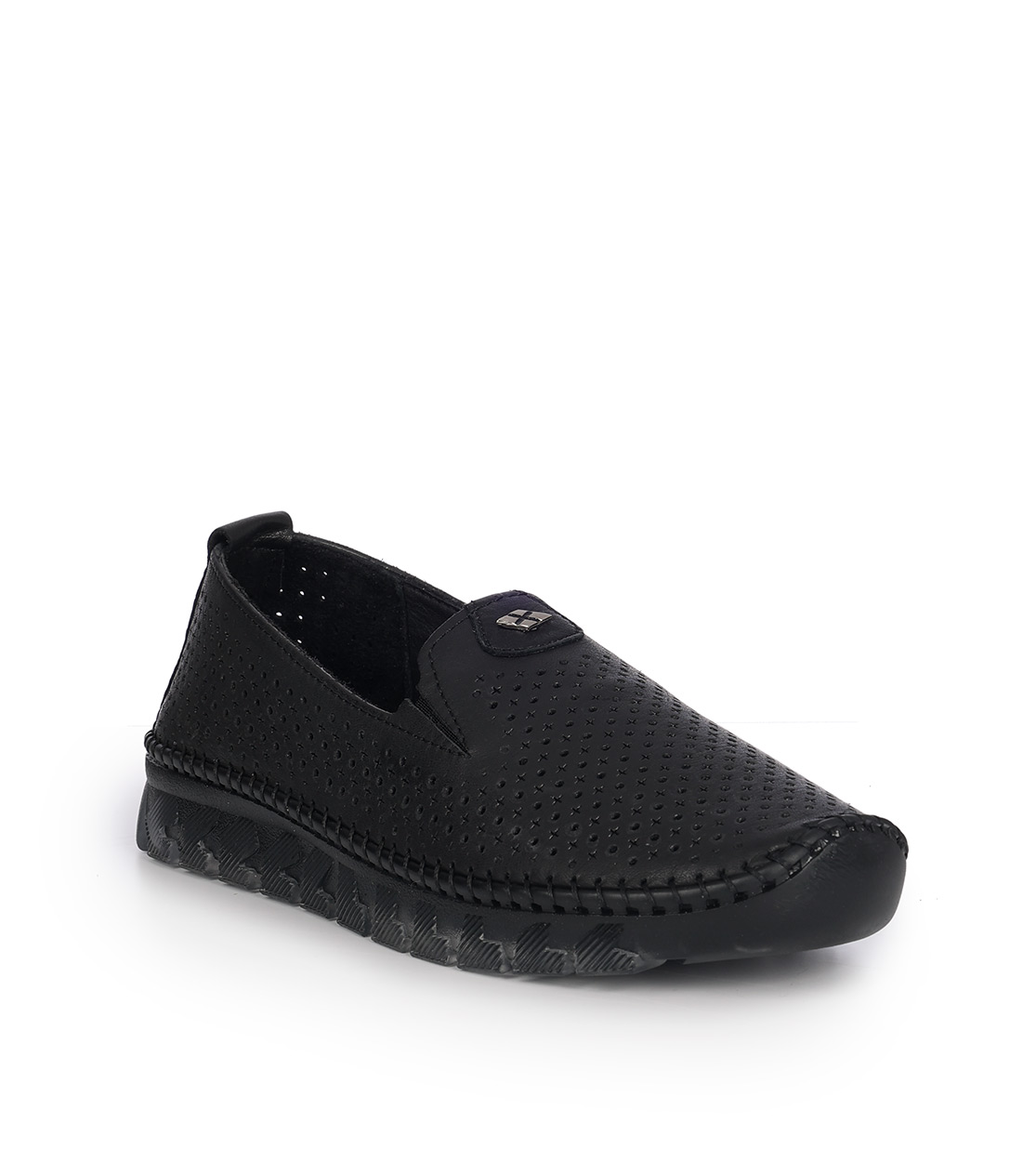Mago γυναικεία loafers δερμάτινα μαύρο 016707