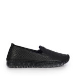 Mago γυναικεία loafers δερμάτινα μαύρο 016707