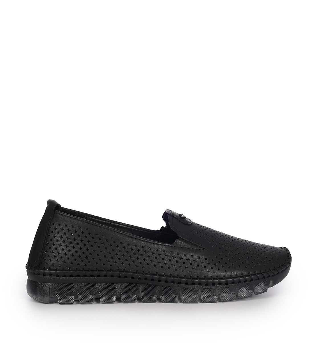 Mago γυναικεία loafers δερμάτινα μαύρο 016707