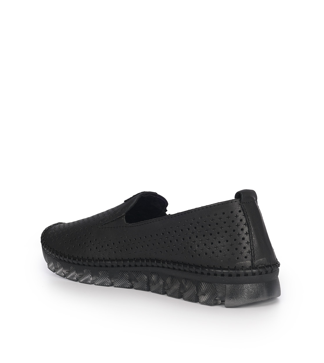 Mago γυναικεία loafers δερμάτινα μαύρο 016707