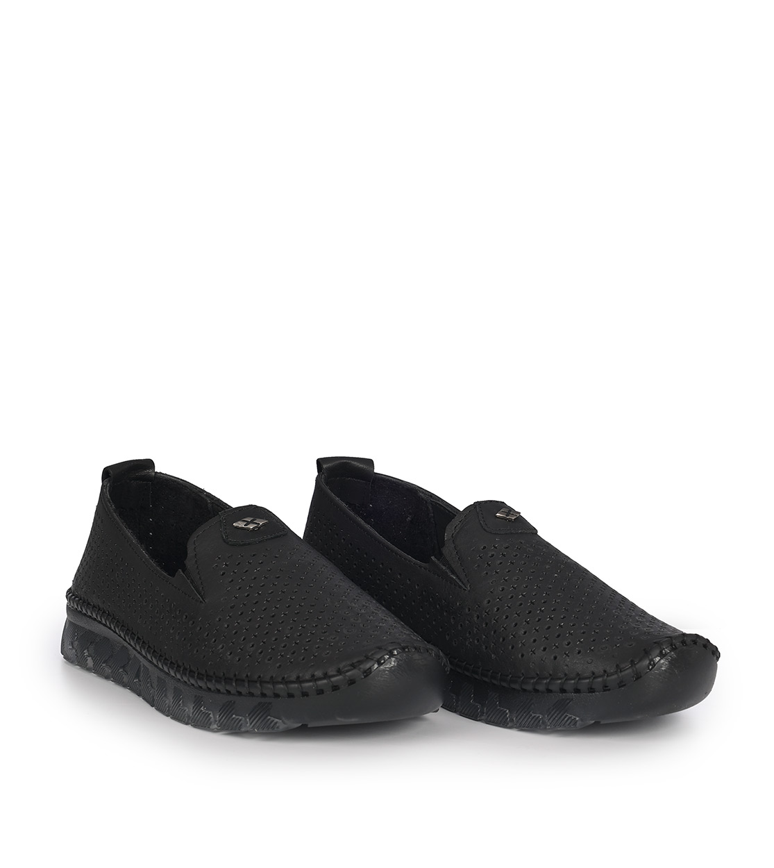 Mago γυναικεία loafers δερμάτινα μαύρο 016707