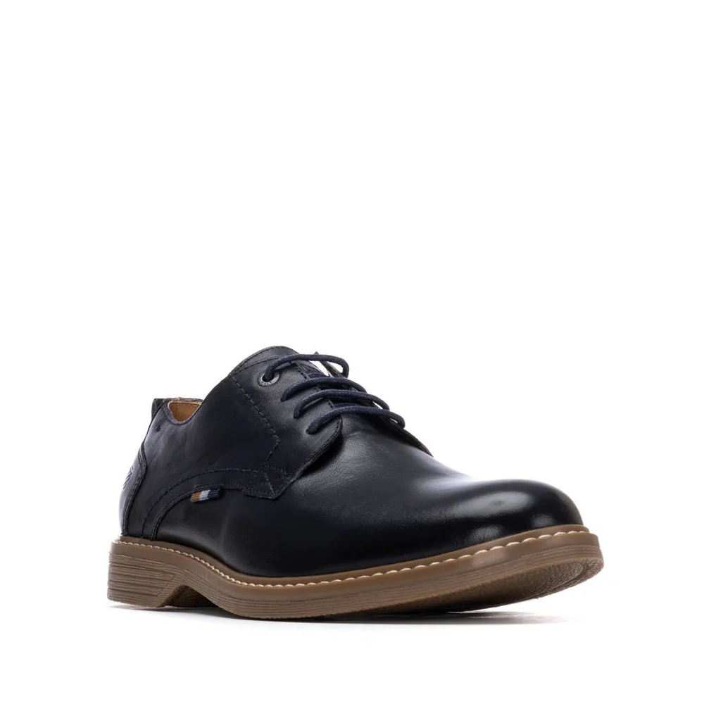 Londons Life Ανδρικά Δερμάτινα Casual μπλέ 163904